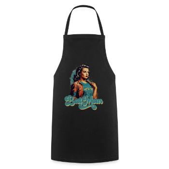 Best Mom Proud Mother Mother's Day Design - Cooking Apron - black - Front - AI Model Male 185 dark (185cm)