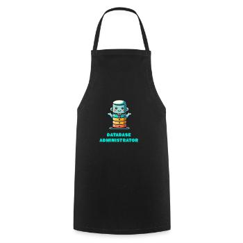 base de données administrer profession emploi carrière - Tablier de cuisine - noir - Devant - AI Model Male 185 dark (185cm)