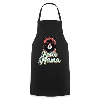 Best Mom Mother's Day Great Funny Mom Design - Cooking Apron - black - Front - AI Model Male 185 dark (185cm)