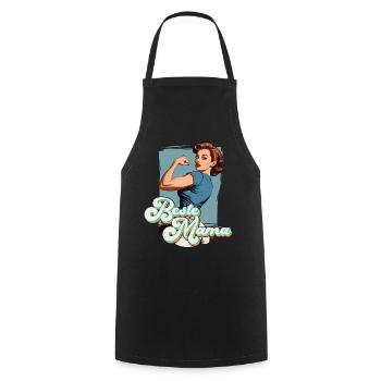 Best Mom Proud Mom Funny Mom Design - Cooking Apron - black - Front - AI Model Male 185 dark (185cm)