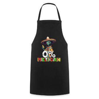Lustiger Fiesta Spruch Kein Mexikaner Dia De - Tablier de cuisine - noir - Devant - AI Model Male 185 dark (185cm)