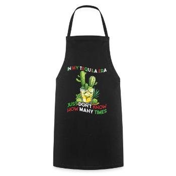 Funny Tequila Era Cinco De Mayo Mexico Design - Cooking Apron - black - Front - AI Model Male 185 dark (185cm)