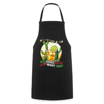 Funny Tequila Era Cinco De Mayo Iconic - Cooking Apron - black - Front - AI Model Male 185 dark (185cm)