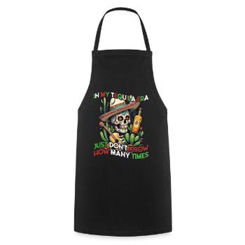 Lustige Tequila Era Cinco De Mayo Mexiko - Kochschürze - Schwarz - Vorne - AI Model Male 185 dark (185cm)