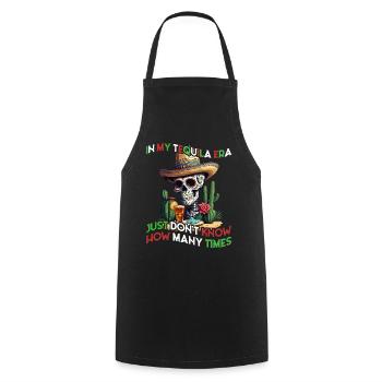 Lustige Tequila Era Cinco De Mayo Mexiko - Kochschürze - Schwarz - Vorne - AI Model Male 185 dark (185cm)