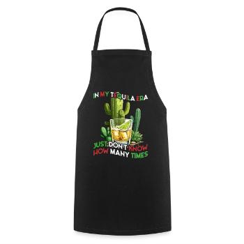 Lustige Tequila Era Cinco De Mayo Mexiko - Kochschürze - Schwarz - Vorne - AI Model Male 185 dark (185cm)
