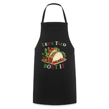 Drôle de tacos Dicton Cinco De Mayo Mexicain - Tablier de cuisine - noir - Devant - AI Model Male 185 dark (185cm)