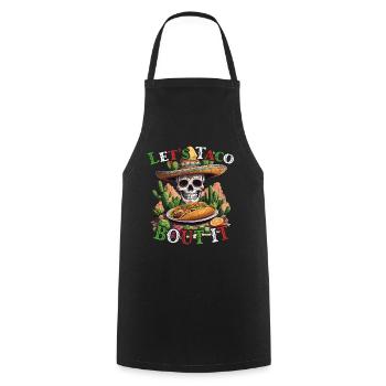 Funny Taco Saying Cinco De Mayo Mexican - Cooking Apron - black - Front - AI Model Male 185 dark (185cm)