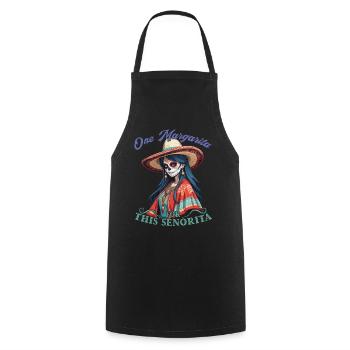 Senorita Braucht Margarita Cinco De Mayo Design - Kochschürze - Schwarz - Vorne - AI Model Male 185 dark (185cm)