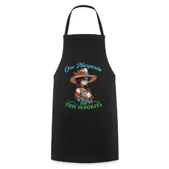 Senorita Braucht Margarita Cinco De Mayo Design - Kochschürze - Schwarz - Vorne - AI Model Male 185 dark (185cm)