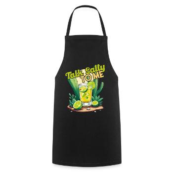 Lustiger Tequila Spruch Cinco De Mayo Mexiko - Kochschürze - Schwarz - Vorne - AI Model Male 185 dark (185cm)