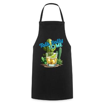 Lustiger Tequila Spruch Cinco De Mayo Design - Kochschürze - Schwarz - Vorne - AI Model Male 185 dark (185cm)