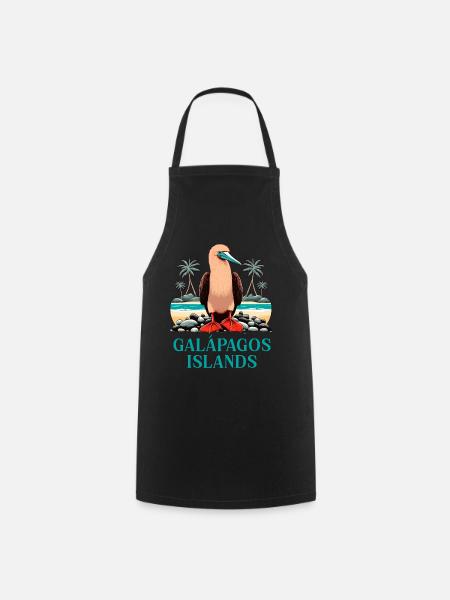 Galapagos Islands - Kochschürze - Schwarz