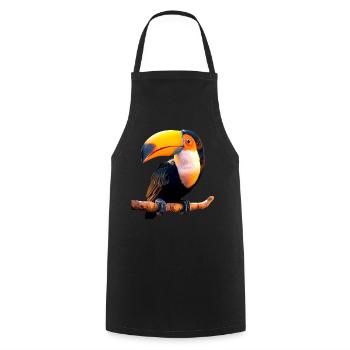 Toucan Rainforest South America Toucans Giant Toucan - Cooking Apron - black - Front - AI Model Male 185 dark (185cm)