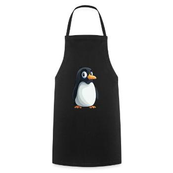 Pinguin Kawaii Pinguin Niedlich - Kochschürze - Schwarz - Vorne - AI Model Male 185 dark (185cm)