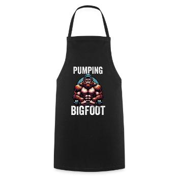 Pumping Bigfoot - Cooking Apron - black - Front - AI Model Male 185 dark (185cm)