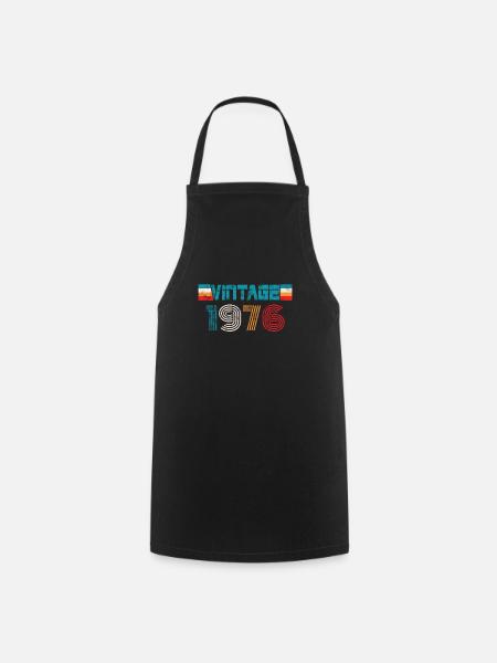 Millésime anniversaire 1976 - Tablier de cuisine - noir