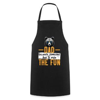 Lustiger Vater Spruch Perfekter Dad Style - Kochschürze - Schwarz - Vorne - AI Model Male 185 dark (185cm)