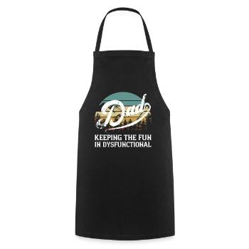 Humorvoller Vatertag Spruch Perfekter Style - Kochschürze - Schwarz - Vorne - AI Model Male 185 dark (185cm)