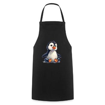 Pinguin Kawaii Pinguin Niedlich - Kochschürze - Schwarz - Vorne - AI Model Male 185 dark (185cm)