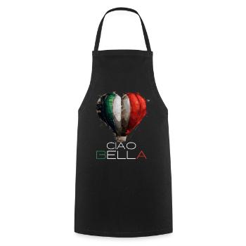 Ciao Bella - Cooking Apron - black - Front - AI Model Male 185 dark (185cm)