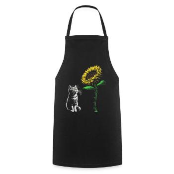 Best Cat Abuela Ever - Cooking Apron - black - Front - AI Model Male 185 dark (185cm)
