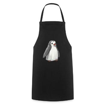 Pinguin Geist Halloween Pinguin Niedlich - Kochschürze - Schwarz - Vorne - AI Model Male 185 dark (185cm)