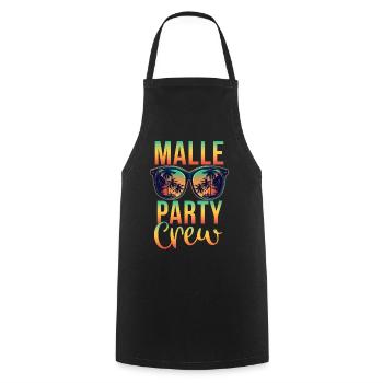 Malle Party Crew - Cooking Apron - black - Front - AI Model Male 185 dark (185cm)