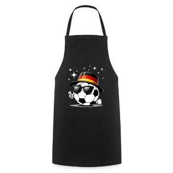 Soccer Germany Soccer Fan Soccer Player Goal - Cooking Apron - black - Front - AI Model Male 185 dark (185cm)