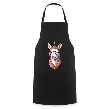 Une maman licorne licornes mère aimante - Tablier de cuisine - noir - Devant - AI Model Male 185 dark (185cm)