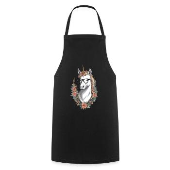 Licorne Maman Maman Drôle Maman Cadeau de Fête des Mères - Tablier de cuisine - noir - Devant - AI Model Male 185 dark (185cm)