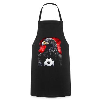 Adler Fußball Bunt Österreich Tier Design Print - Kochschürze - Schwarz - Vorne - AI Model Male 185 dark (185cm)