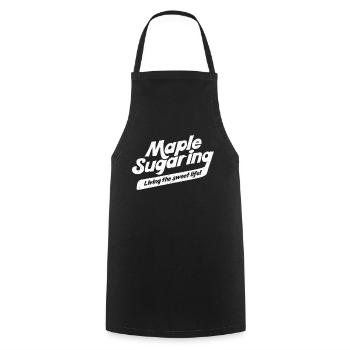 Maple Sugaring Maple Tapping - Cooking Apron - black - Front - AI Model Male 185 dark (185cm)