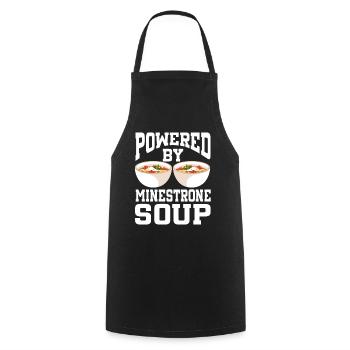 Soupe Powered By Minestrone - Tablier de cuisine - noir - Devant - AI Model Male 185 dark (185cm)