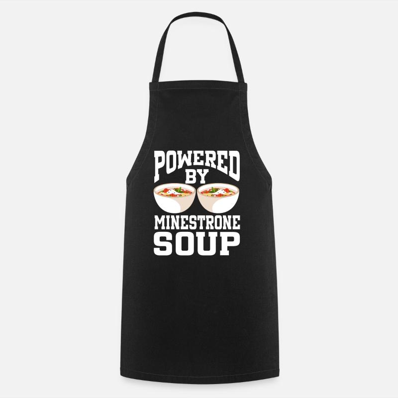 Soupe Powered By Minestrone - Tablier de cuisine - noir
