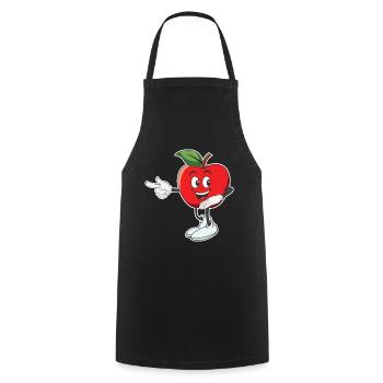 Apple Cute Apple Butter Picker Apple - Cooking Apron - black - Front - AI Model Male 185 dark (185cm)