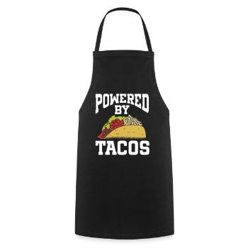 Powered By Tacos - Cooking Apron - black - Front - AI Model Male 185 dark (185cm)