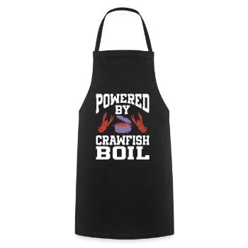 Powered By Crawfish Boil - Cooking Apron - black - Front - AI Model Male 185 dark (185cm)