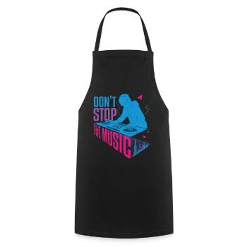 Don't Stop The Music DJ Hard Techno Dark Tekno - Cooking Apron - black - Front - AI Model Male 185 dark (185cm)