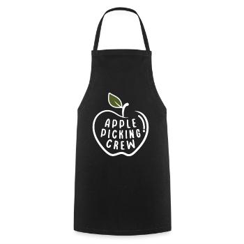 Apple Picking Crew Apple Harvest Season - Cooking Apron - black - Front - AI Model Male 185 dark (185cm)