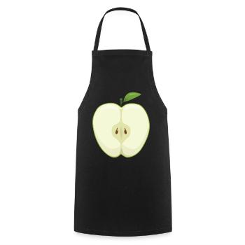 Apple Picking Slice Of Apple Butter Picker Apple - Cooking Apron - black - Front - AI Model Male 185 dark (185cm)