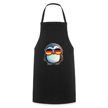 Germany Penguin - Cooking Apron - black - Front - AI Model Male 185 dark (185cm)