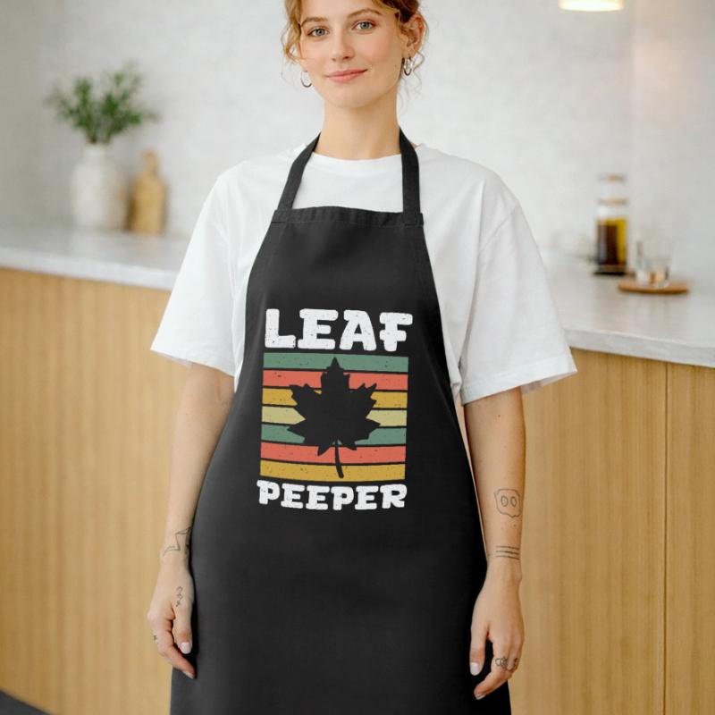 Leaf Peeper Rétro Vintage Feuillage Leaf Peeping Tablier de cuisine