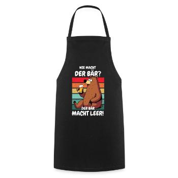 Beer Beer Drinking Alcohol Carnival Barbecue Funny - Cooking Apron - black - Front - AI Model Male 185 dark (185cm)