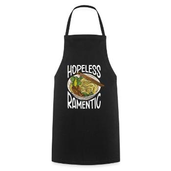 Ramen Lover Japanese Noodle Soup Ramen - Cooking Apron - black - Front - AI Model Male 185 dark (185cm)