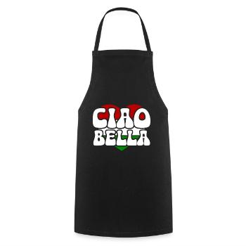 Ciao Bella - Cooking Apron - black - Front - AI Model Male 185 dark (185cm)
