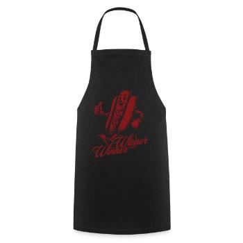Gagnant viennois Retro Vintage Design 4 juillet - Tablier de cuisine - noir - Devant - AI Model Male 185 dark (185cm)
