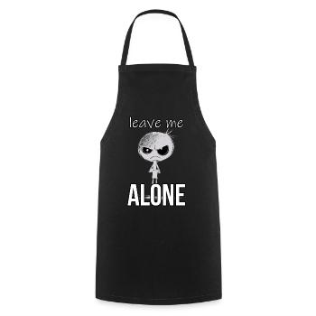 Laissez-moi tranquille Fynny Adolescent Antisocial - Tablier de cuisine - noir - Devant - AI Model Male 185 dark (185cm)