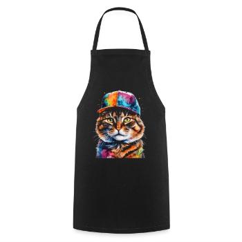 Casquette Snapback Coloré Imprimé Motif D’animal Drôle - Tablier de cuisine - noir - Devant - AI Model Male 185 dark (185cm)