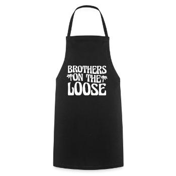 Brothers On The Loose Sibling Journey - Cooking Apron - black - Front - AI Model Male 185 dark (185cm)
